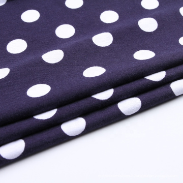 Imprimés tricotés à pois en coton Spandex